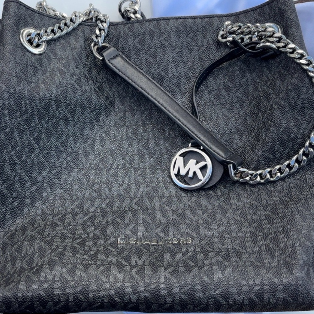 Michael Kors Black and Silver Tote